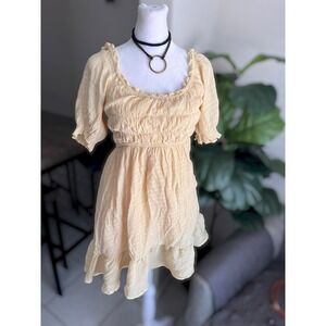 Unbranded Size S Cute Ruffled Mini Dress